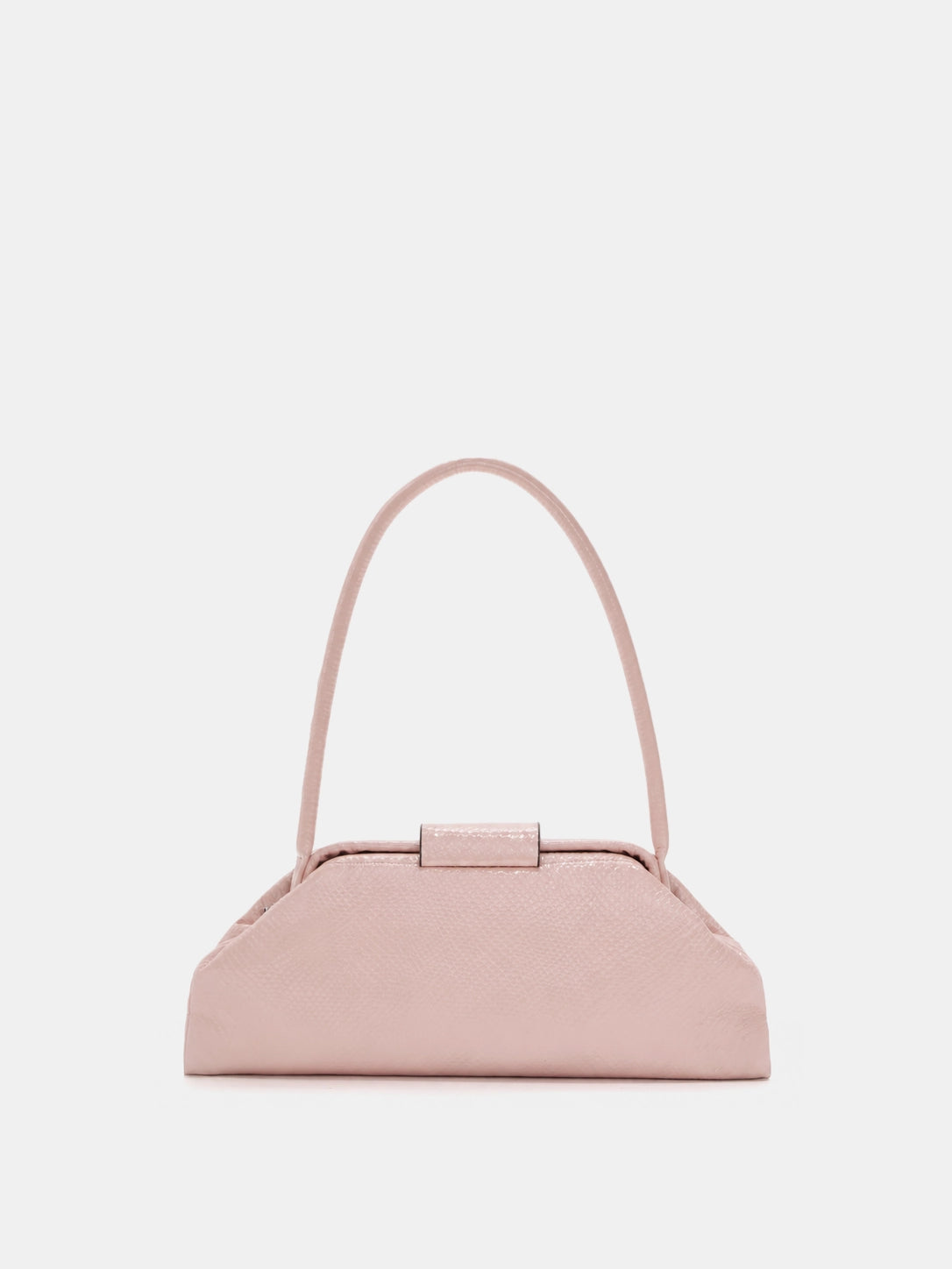 The Longline Baguette · Blush Pink Snake