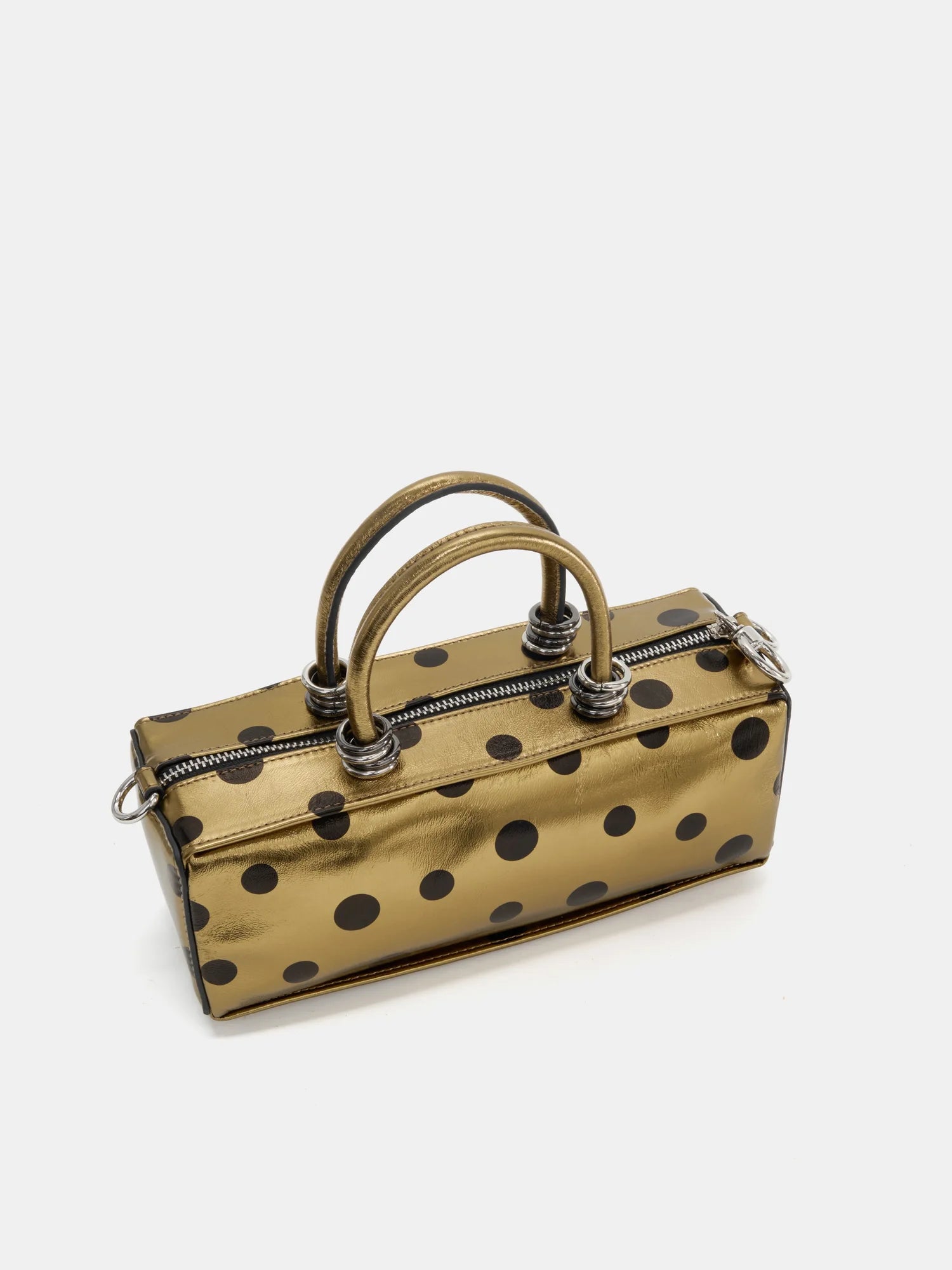 The Bar Structured Baguette · Antique Gold Polka Dot