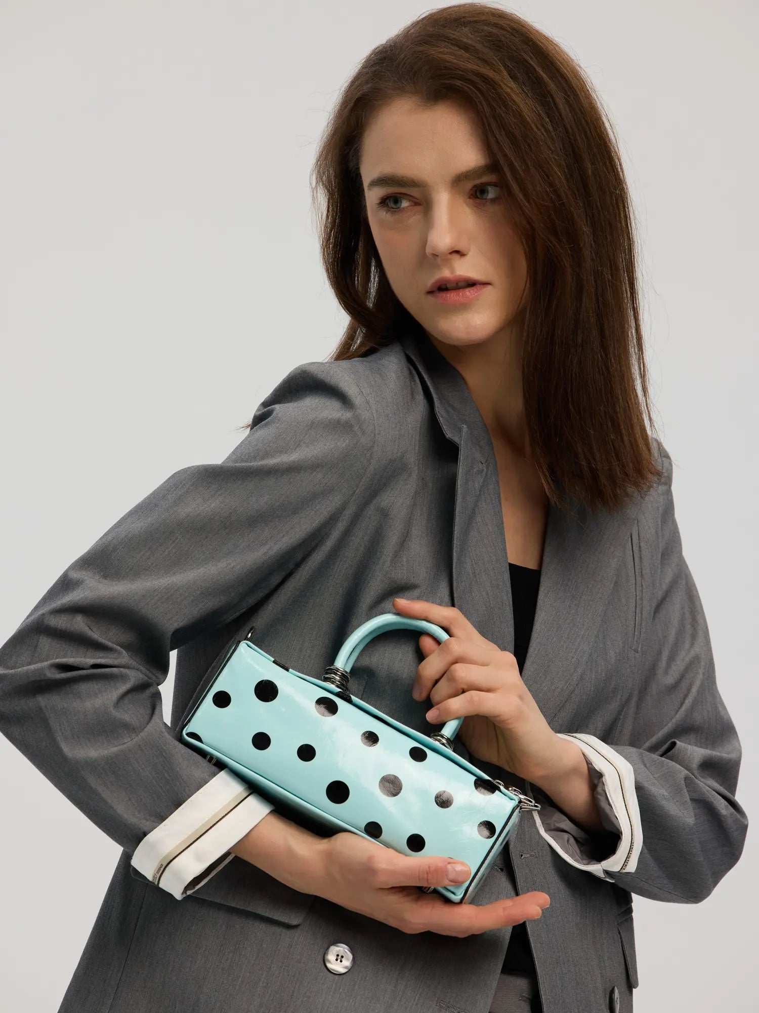 The Bar Structured Baguette · Mint Polka Dot