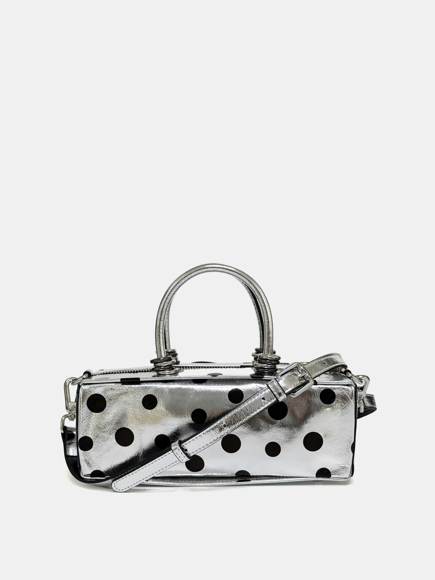 The Bar Structured Baguette · Silver Polka Dot