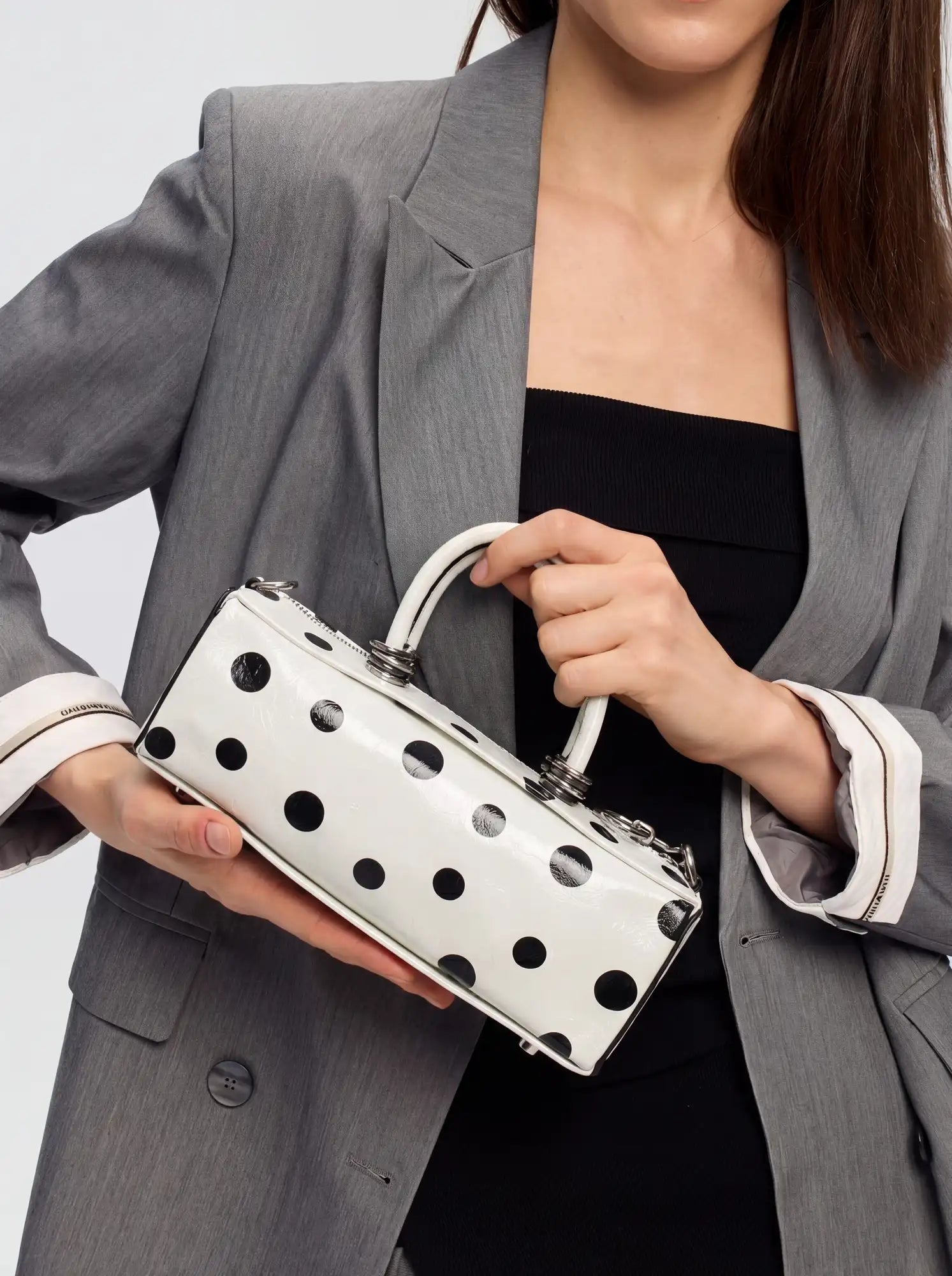The Bar Structured Baguette · White Polka Dot