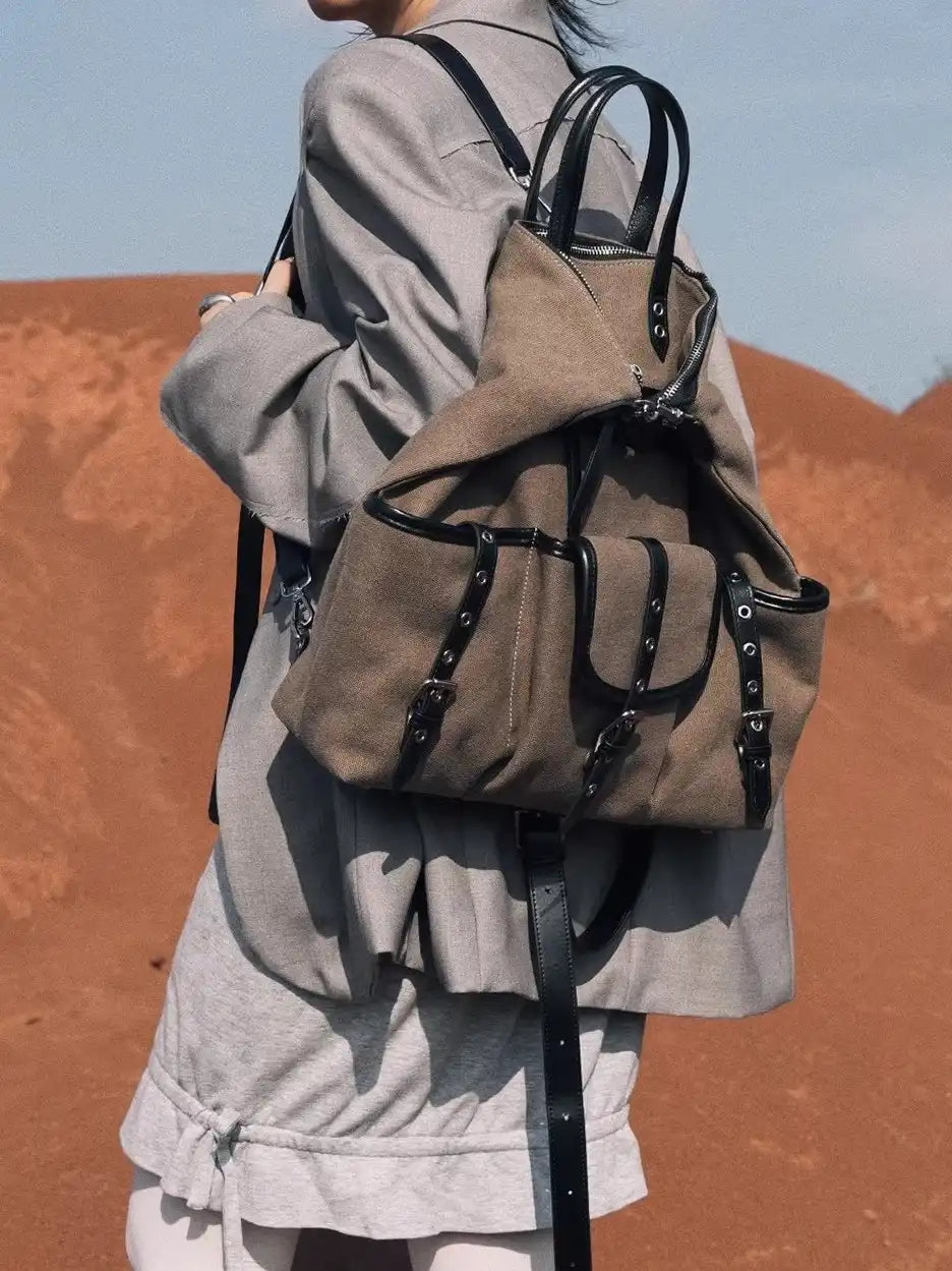 The Nomad-Utility Convertible Backpack · Dune Canvas