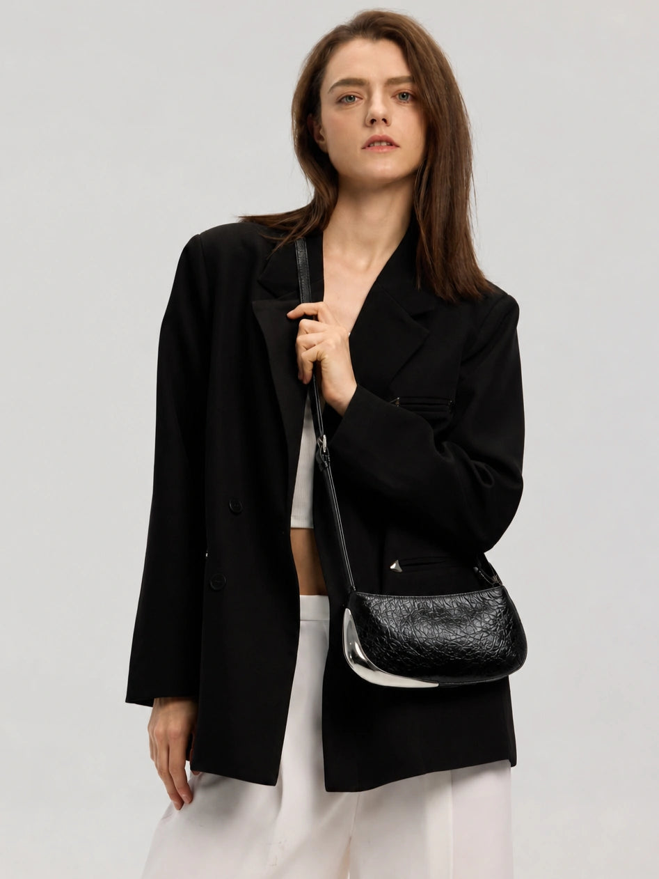 The Avant Metal-Corner Baguette · Black