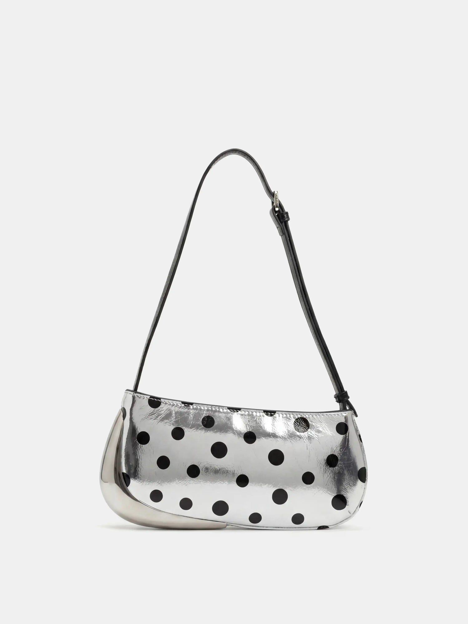 The Avant Metal-Corner Baguette · Silver Polka Dot