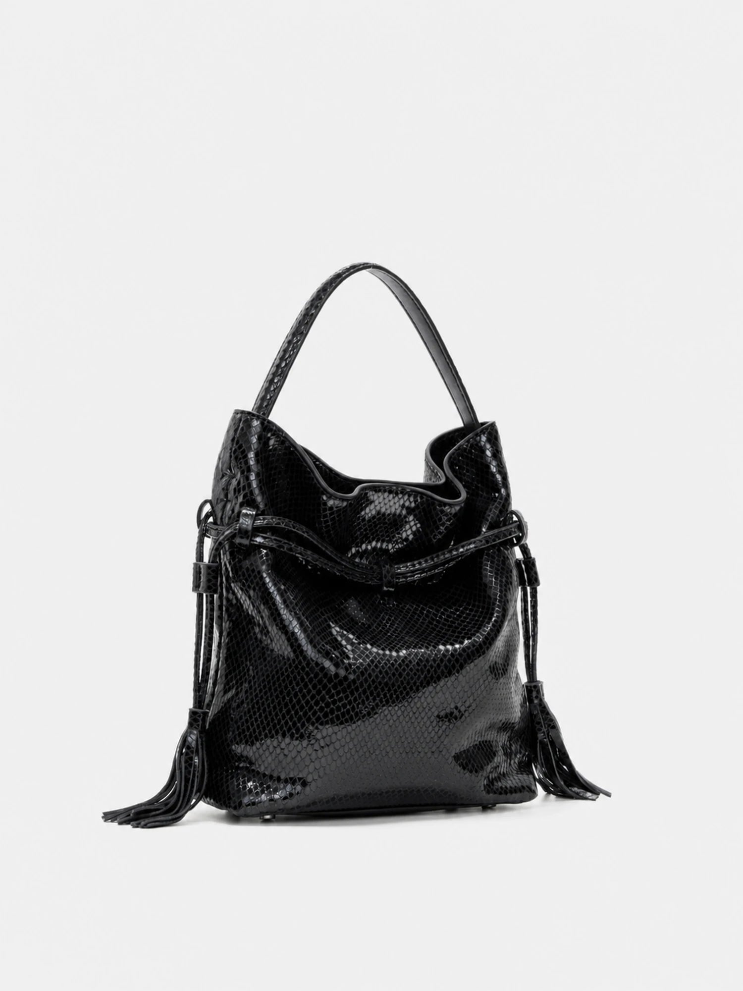 The Serpent Bucket Bag · Black Snake
